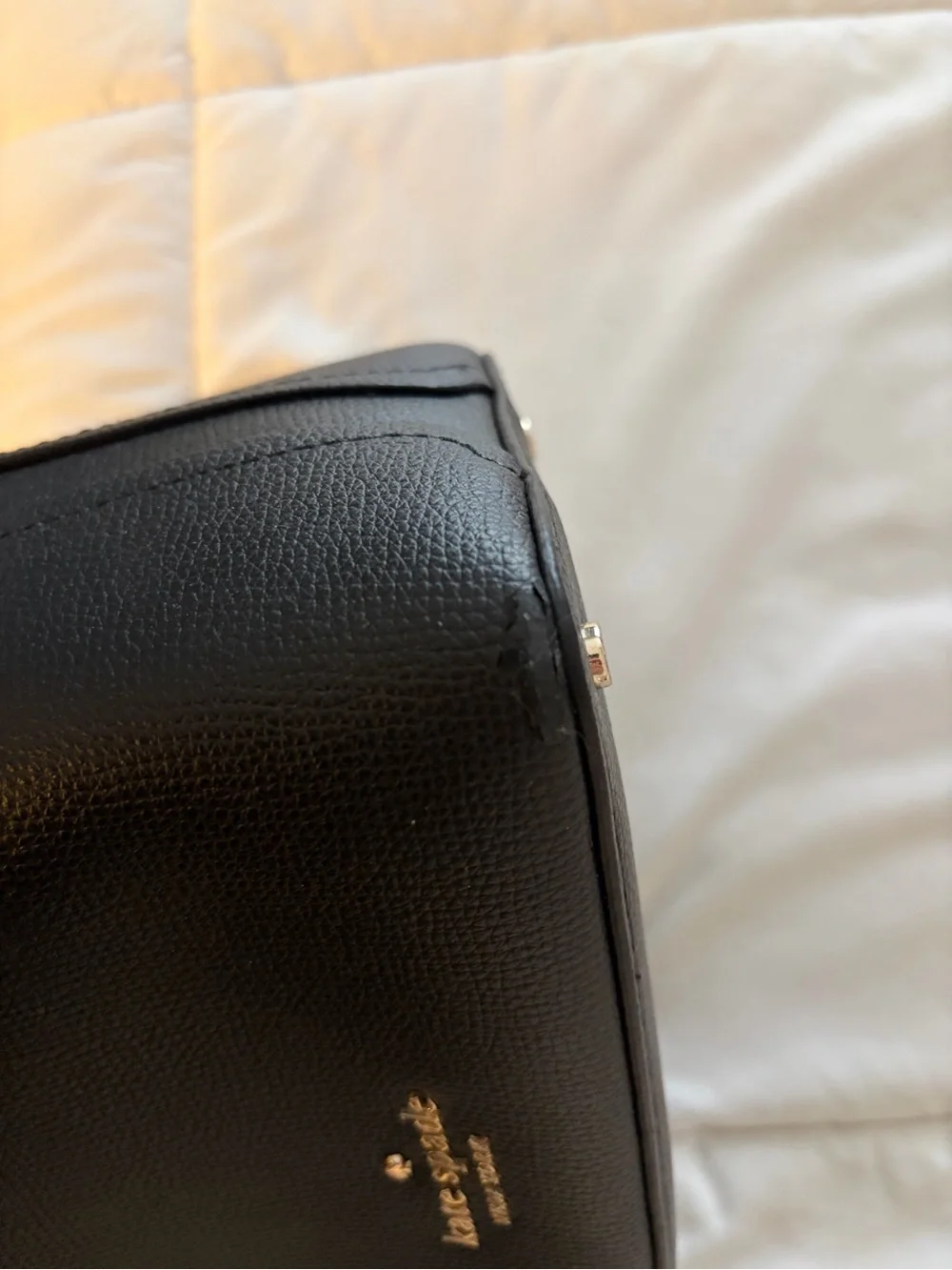 Kate Spade Darcy Black Leather Crossbody Bucket Bag - Picture 6 of 7